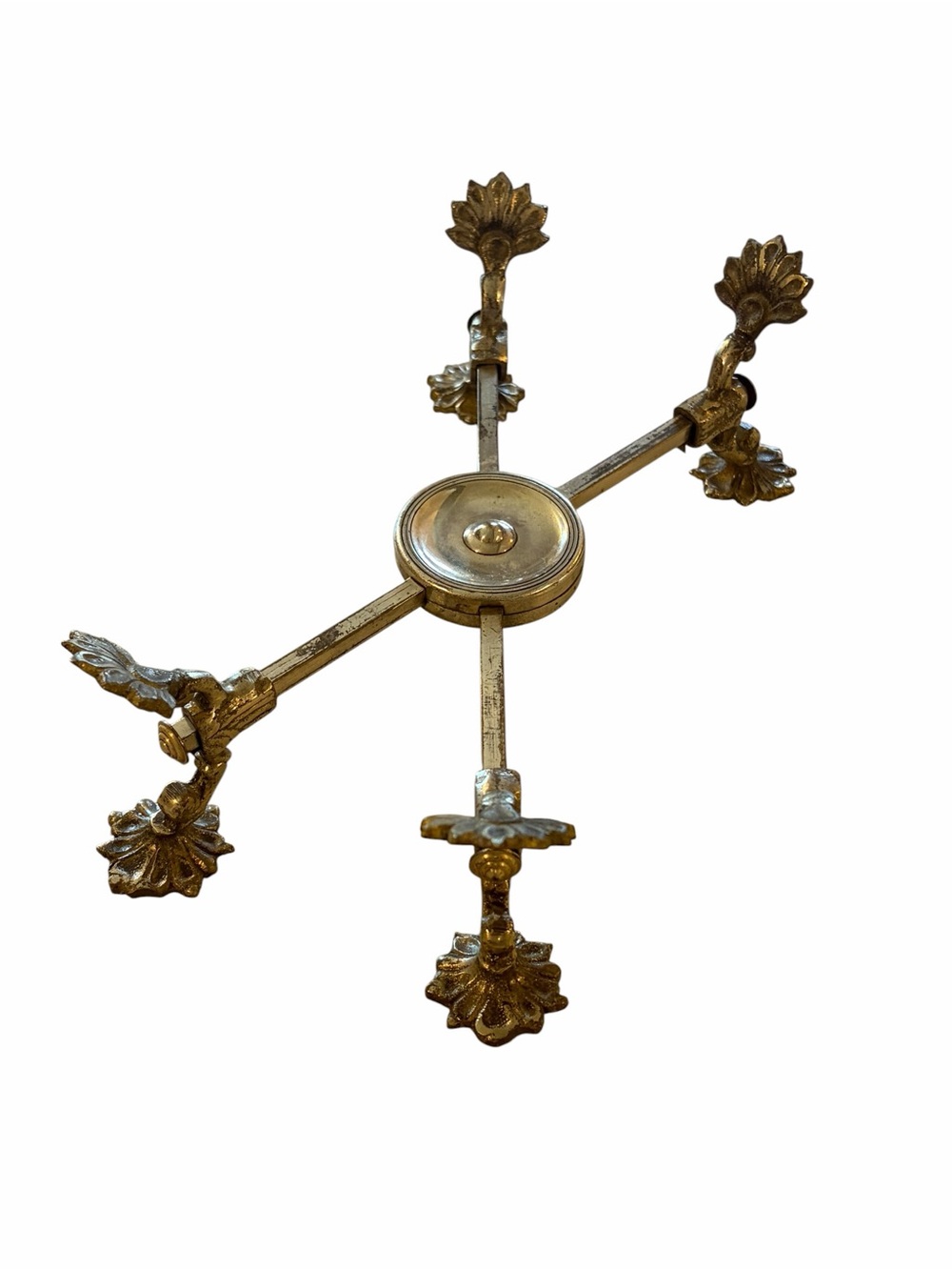 Antique Footed Decorative Adjustable Trivet Plate Stand